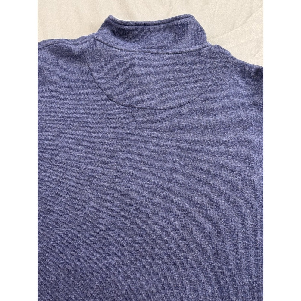 Orvis 1/4 Zip Pullover Sweater Pima Cotton Mens Large Navy Casual Comfy Outdoor - Picture 13 of 13